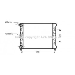RADIATORE RAFFREDDAMENTO MOTORE RAD.VW GOLF 1.1 - 1.3