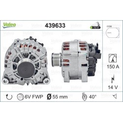 ALTERNATORE ADATT. TG15C183 VALEO 14V - 150 AH